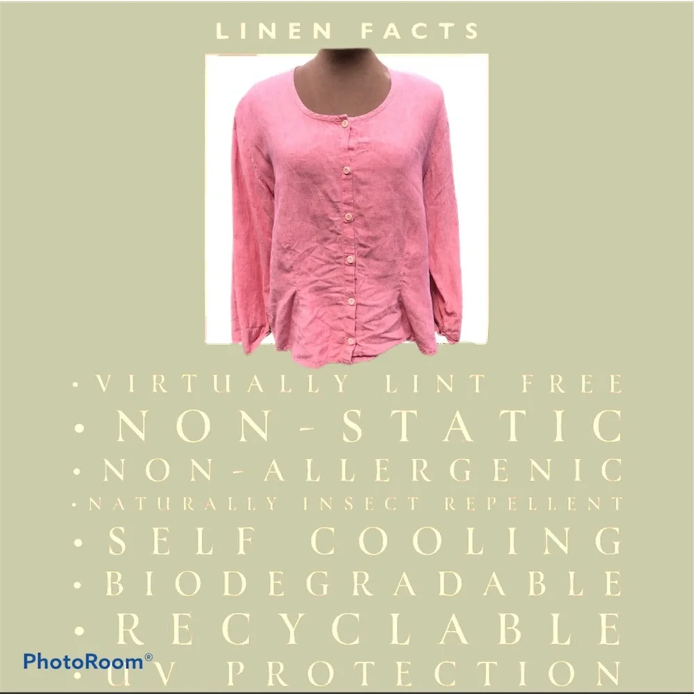 Adorable Vintage Ann Taylor Loft Sleeveless‎ linen button down top 4 - Picture 7 of 7